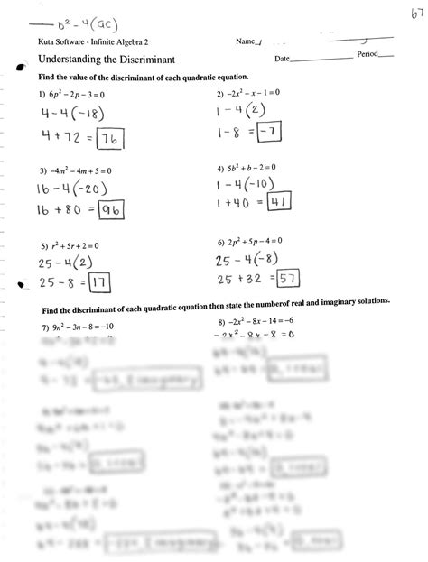 kuta software algebra